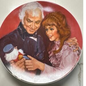 A Gift from Godfather" by Artist Shell Fischer 8½" Diameter & Date Closing 1979